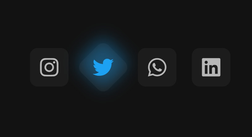 Social Media Icons Hover Effect